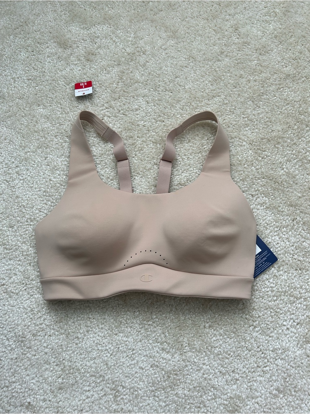 Champion Seamless Light Beige Support Sports Bra Size S D/DD